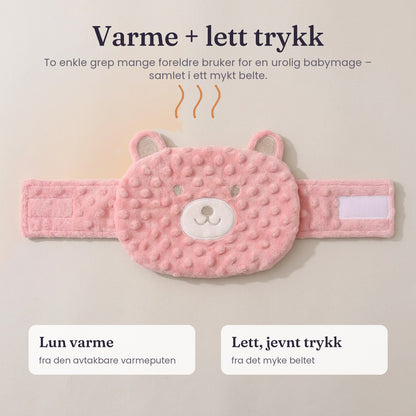 Varme og lett trykk: avtakbar varmepute og mykt belte